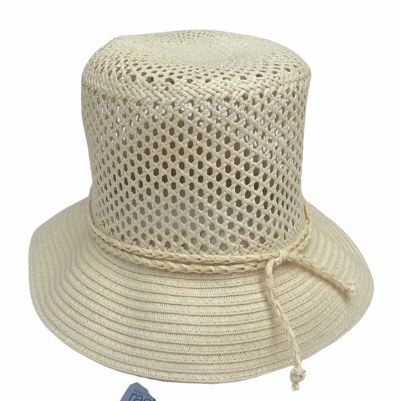Nordstrom Accessories - NORDSTROM RACK Mixed Media Woven Bucket Hat Tan